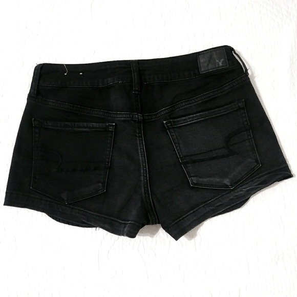 🆕 American Eagle Super Super Stretchy Black Shorts. NWOT - Picture 4 of 7